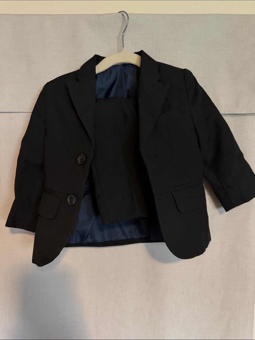 Cat & Jack Black Kids' Blazer with Notch Lapels